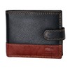 MORUCHA Mens RFID Blocking Real Soft Leather Passcase Wallet with