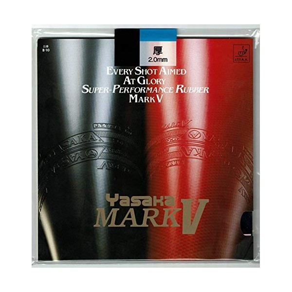YASAKA Mark V Table Tennis Rubber (Black, 2.0mm)