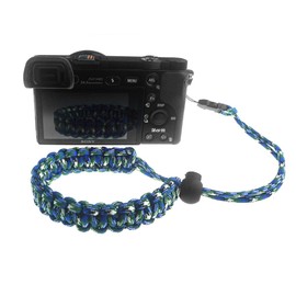 FoRapid 550 Paracord Adjustable Wrist Strap for DSLR, Compact Cameras (GR/BL/WT)
