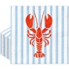 FYSUIMU 50 Pcs Crawfish Paper Napkin Summer Crayfish Stripe Disposable