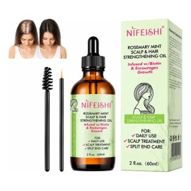 Aceite Natural De Romero Cabello 60 Ml Tratamiento Biotina