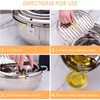 cuomaop Deep Fryer Pot, 304 Stainless Steel Japanese Frying Pot