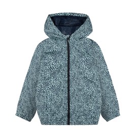 SUNDAY ROSE Boys Girls Rain Jackets Lightweight Waterproof Hooded Raincoats Windbreakers for Kids Green Leopard Print14