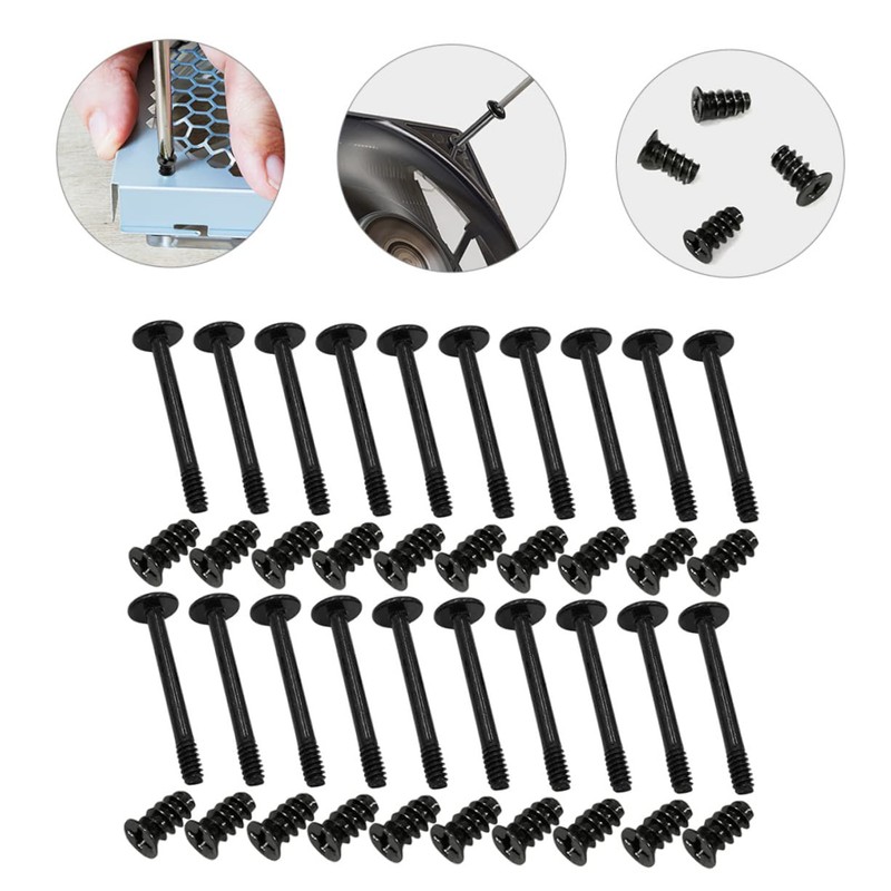 MERRYHAPY Building Kit 50pcs Fan Mounting Screws Self-Tapping Computer Case