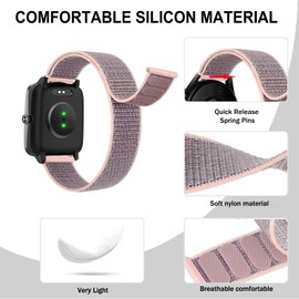 VELULYX Nylon Elastic Loop band Compatible with Veryfit IDW19/IDW13/IDW15/IDW18, 22MM Elastic Band for Goryfit Smart Watch T50/T60/T70/P66/P66D/P72/P95/P99, Y66/Y6,YB54, H1/D1, G39, LW11/LW36/LW51