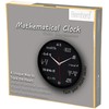 Bernhard Products Math Wall Clock Black 12 Inch Silent Non-Ticking