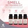 Ilios Olfactory Smell Training Kit, 4 Natural Essential Oils