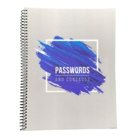 RE-FOCUS THE CREATIVE OFFICE Large Password Keeper Book, Blue, Case Pack of 10