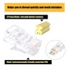 VCELINK Pass Through RJ45 Connector CAT5 CAT5E RJ45 Ends 50pcs