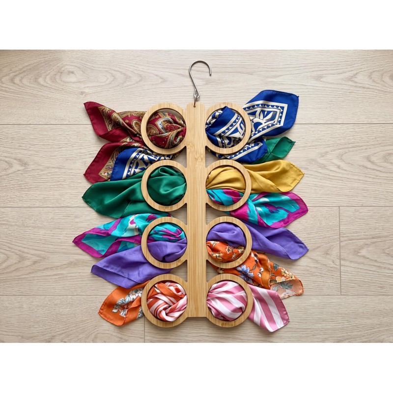Scarf Hanger Holder Organizer Tank Top Hanger 8 Hook Space