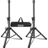 GZGDLJQ Heavy Duty Speaker Stands Pair LED Multi Colors, DJ