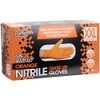 ForPro Professional Collection - Guantes desechables de nitrilo resistentes, naranja,