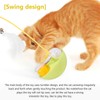 Auktransceler Interactive Cat Toy, Fluorescent Yellow, 3-in-1 Self-Employment with Feather