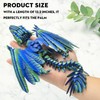 skyzntn Feathered Wyvern Dragon - Articulated 3D Printed Dragon Toy,