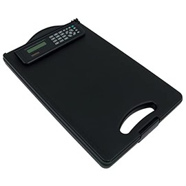 RoadPro RPO-01259S Mobile Desk Storage Clipboard with Solar Calculator