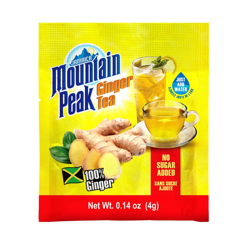 Jamaica Mountain Peak Ginger Instant Tea Unsweetened 14 sachets