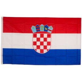 SCAMODA Country Flag, Made of Weatherproof Material, with Metal Eyelets, Outdoor Flag (Croatia), 150 x 90 cm