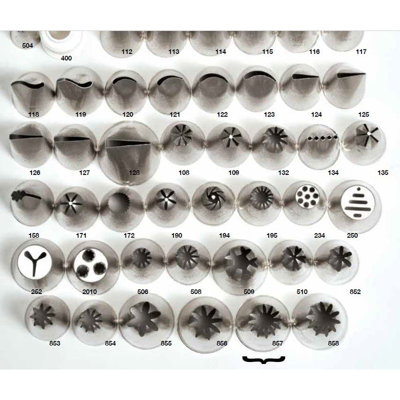 Ateco 857 Deep-Closed-Star Decorating Tube