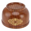 Wooden Rice Bowl Jujube Wood Anti Scald Exquisite Elegant Round