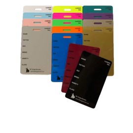 All Things Bunnies Cage Cards - Show Carrier (Fluorescent Orange)