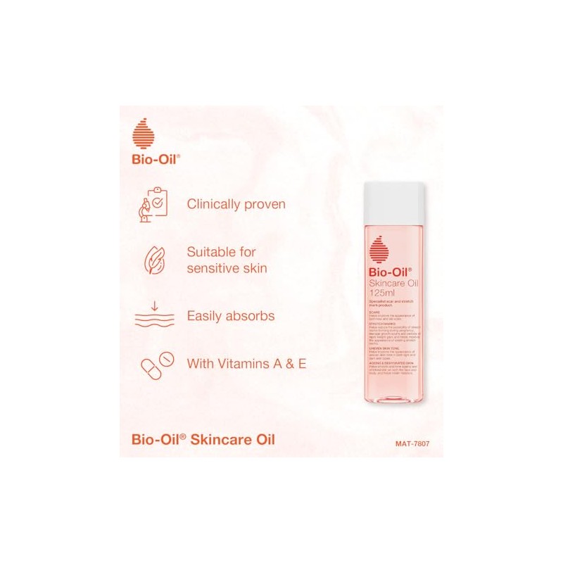 Bio-Oil, Aceite Corporal, Disminuye Cicatrices y Estrías, Skincare Oíl, 125