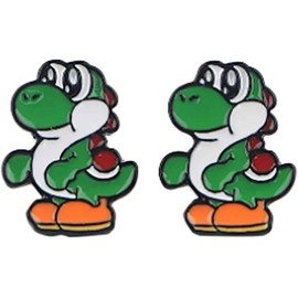 Classic Game Yoshi Character Mario Stud Earrings