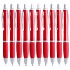 NIPORO 50 Ballpoint Pens Black Ergonomic with Non-Slip Grip Zone