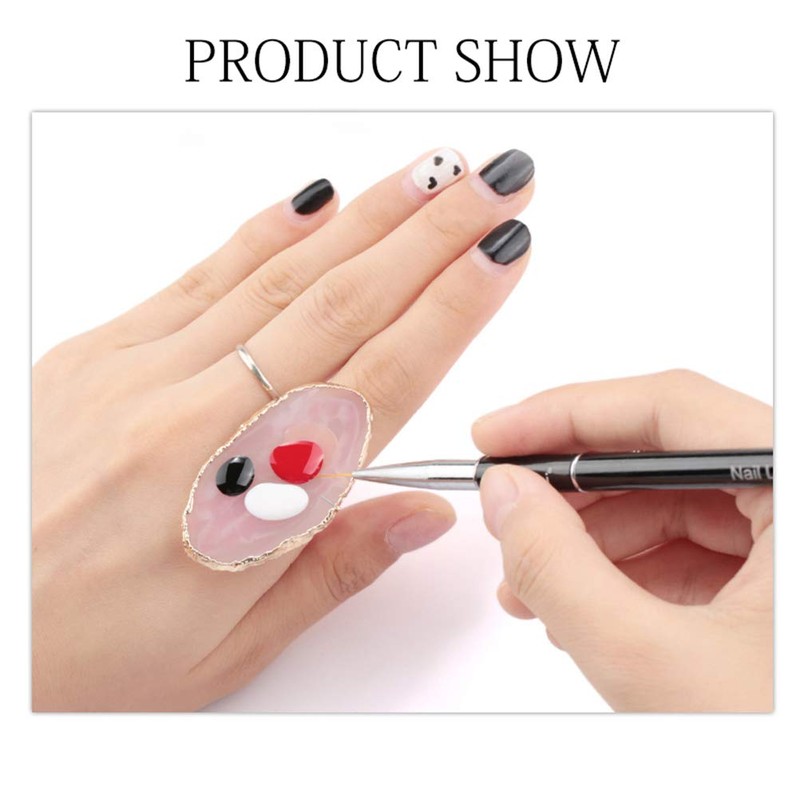 Grokebo Makeup Tools Art Plate Nail Art Palette Oval Irregular