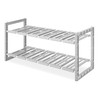 Whitmor 2-Tier Under Sink Shelves, Gray