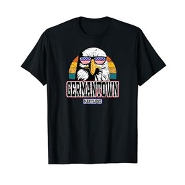 Germantown Maryland USA Flag American Gifts Grunge Men Women T-Shirt