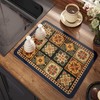 Lilithmanor Coffee Mat, Boho Style Dish Drying Mat, Fast Water