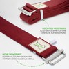 BACKLAXX ® Cotton Yoga Strap (Red) - Sustainable Yoga Accessory