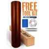 Copper Satin Chrome Car Wrap 25ft x 5ft with Tools