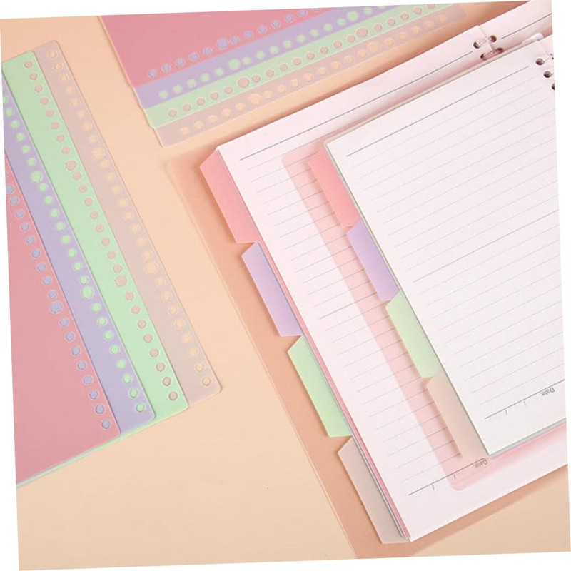 OHPHCALL 20Pcs Replaceable Binder Dividers Convenient Tabs for Easy Indexing
