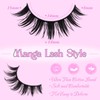 False Eyelashes Manga Lashes Spiky Fake Lashes Anime Lash Strip
