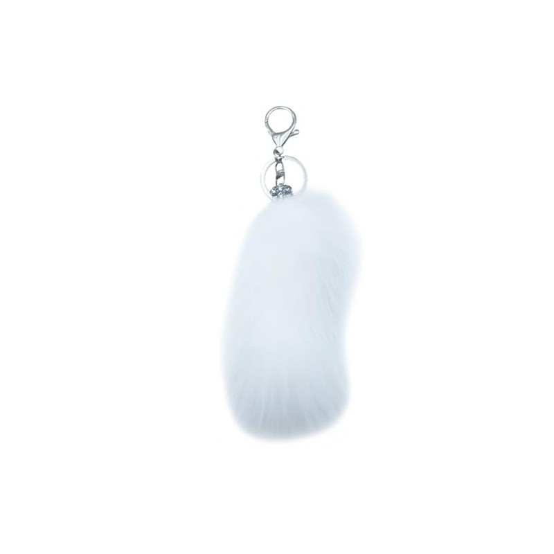 Sqzrpomddy Fox Tail Keychain Pendant Faux Fur Large Fox Fur