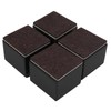 Kyuionty Self-Adhesive Furniture Risers Set of 4, Square Lift Risers