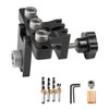 3in1 Woodworking Holes Drilling Locator Aluminum Alloy Punch Positioner Woodpiece