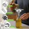 MOPUBZO Set of 3 Funnels Stainless Steel Set, Stackable Small