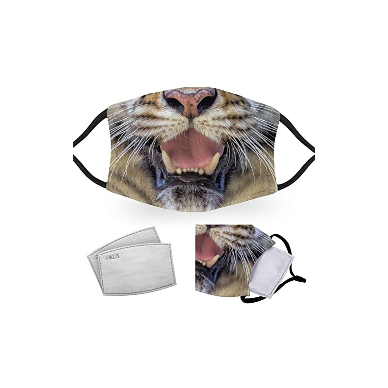 Tiger - Reusable Adult Face Masks - 2 Filters Included