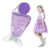 SGERUFZ Mermaid Bag Children 1 Piece Sequin Purse Mini Crossbody