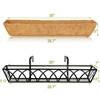 Y&M Window Boxes Horse Trough with Coconut Coir Liner, 30