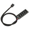 2Pcs PWM Fan Hub 5 Way 4Pin 13.8in Cable Length
