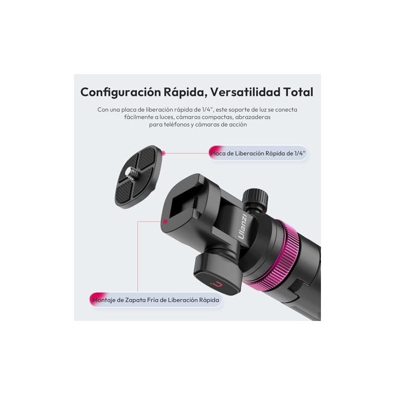 ULANZI MT-89 Trípode Extensible de Aluminio, 82 «portátil Ajustable Soporte