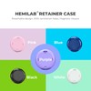 HEMILAB® Retainer Case, Slim Aligner Case with Mirror, Compatible with