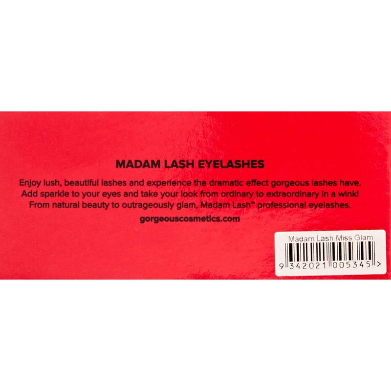 Gorgeous Cosmetics False Lashes, Fake Eyelashes, Style Miss Glam