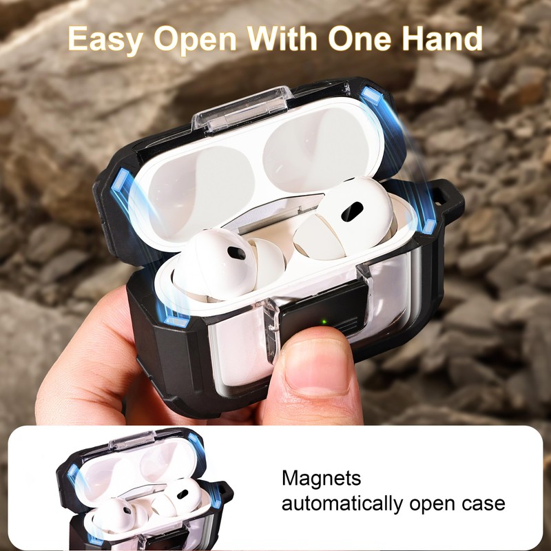 RFUNGUANGO for AirPods Pro 2 Case, Compatible with AirPods Pro