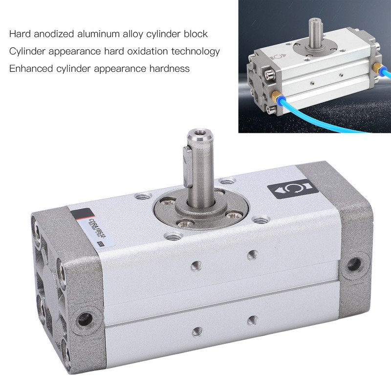 Pneumatic Rotary Actuator Aluminum Alloy Double Sealing Powerful Rack Type