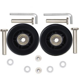 ORO 1 Pair Luggage Wheels Replacement 60mm Case Wheels with 8mm Bearings for Suitcase and Inline Outdoor Skate and Caster Board (60 * 18)