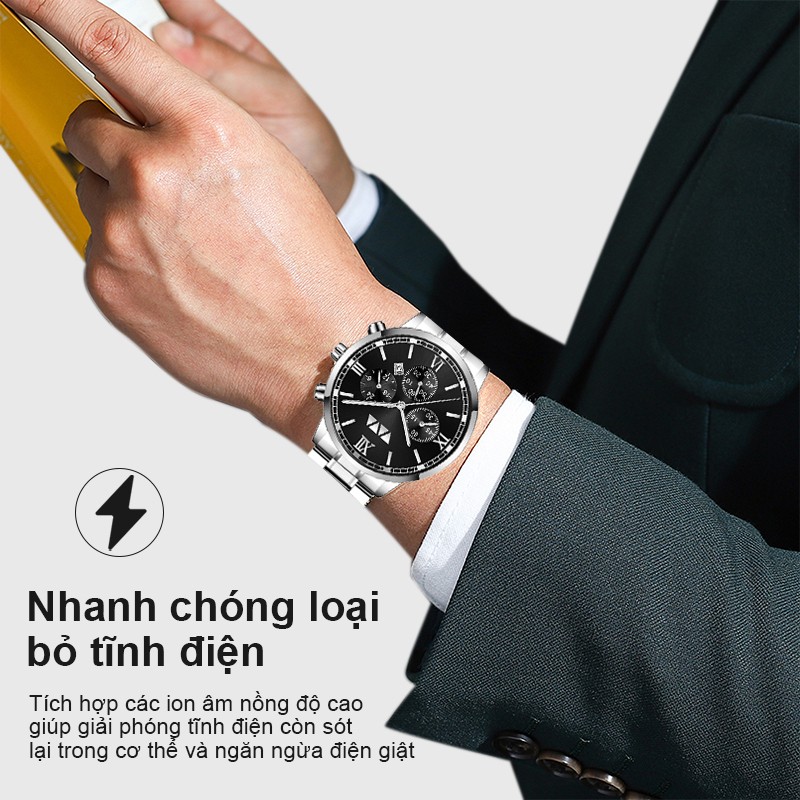 Leisure Fashion Glass Men Quartz Watch